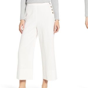 NWOT Good Luck Gem Size M White Linen Pants